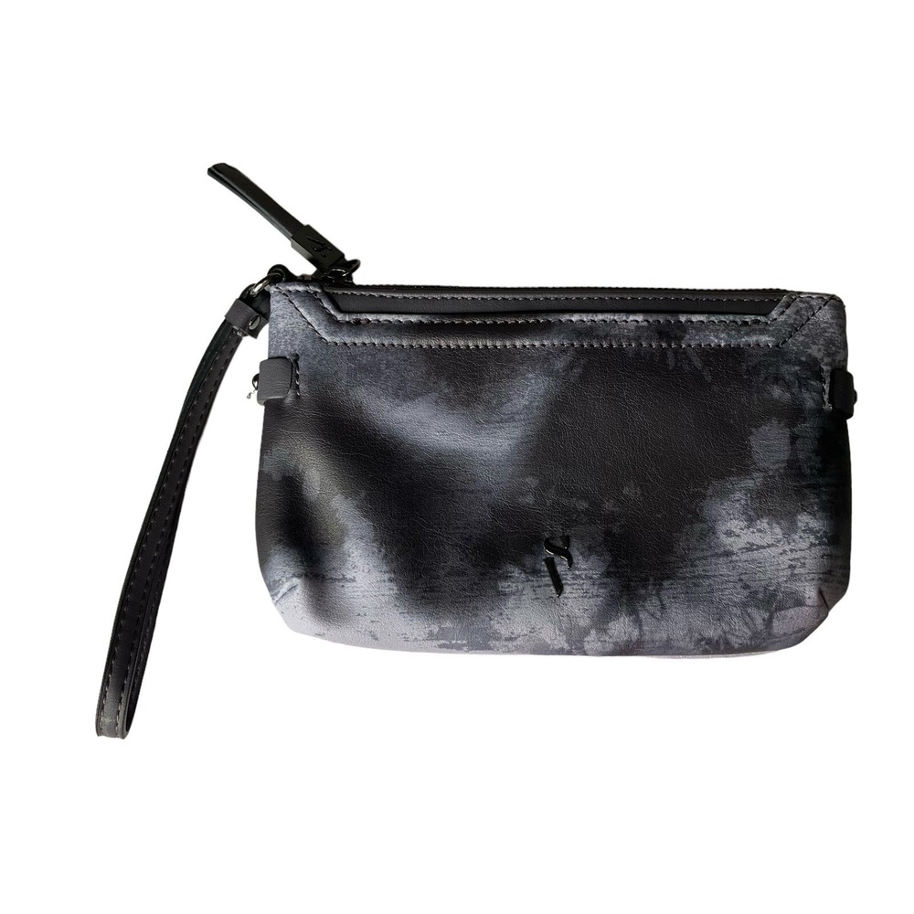 Vera Wang Black Gray Wristlet Clutchโ Bag Handbag Purse